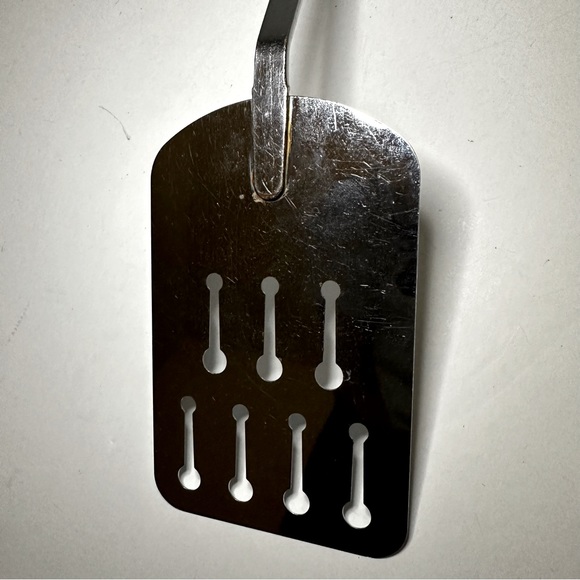 Vintage EKCO USA Chromium Plated Carousel Blue Dutch Tulip Cooking Utensils Set - Picture 5 of 16